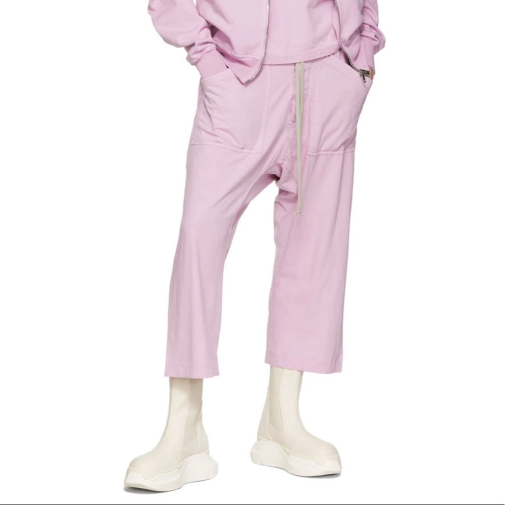 Brand new size Medium Rick Owens light pink sweatpants - edgy fun baggy look
